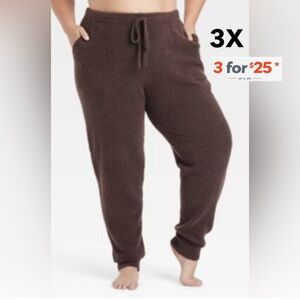 Target Auden Dark Brown Cozy Knit sweater  jogger lounge Pants